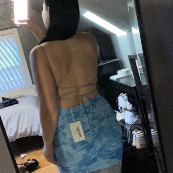 Hello Molly Chilled Splash Maxi Dress Blue - Picture 3 of 3